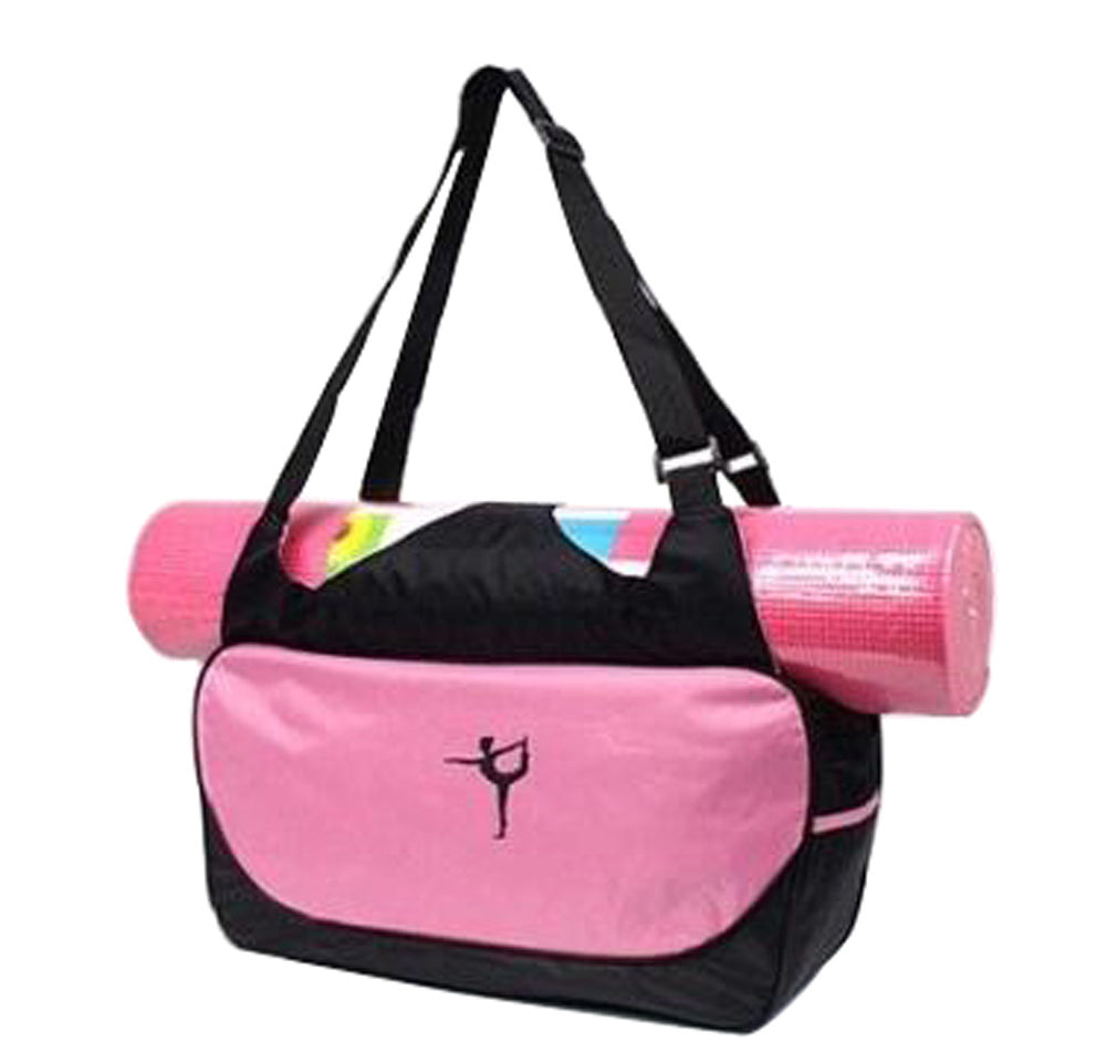 Multifunction Yoga Mat Tote Bag: Lightweight, Durable, Breathable Pouch[Pink]